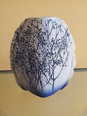 Buy Vintage Tenmoku Pottery Nature Inspired Ceramic Vase Approx 7.5” X 7” • 20£