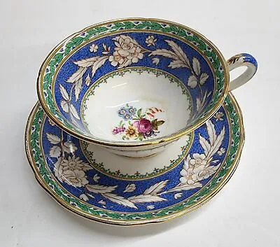 Buy Vintage Copelands Grosvenor China England Blue Duchess Pattern Cup And Saucer • 34.66£
