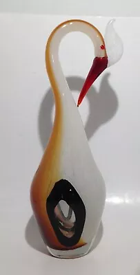 Buy Mid Century Modern Hand Blown Art Glass Murano Heron Bird Sculpture • 576.43£