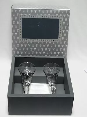 Buy 1999 Waterford Crystal Millennium Collection Universal Wishes Toasting Flutes • 86.44£