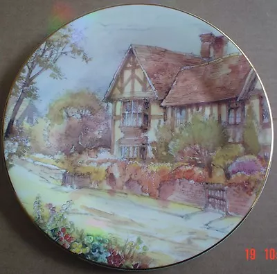 Buy Fenton China Company Collectors Plate Cottage Scene #10 • 10.99£