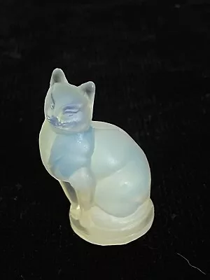Buy Sabino Cat Opalescent Art Glass Figurine France Signed Sabino 2”T, 1” Long • 57.11£