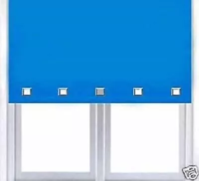 Buy Roller Blinds Easy Fit Chrome Edge Trimable Home Office Square Window Eyelet • 21.99£