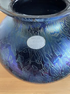 Buy Royal Brierley Vintage  Studio Range  Iridescent Globe Vase By Michael Harris • 50£