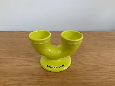 Buy Vintage Carlton Ware Yellow Double Egg Cup - The Top Rank Club Easter 1986 • 7.99£