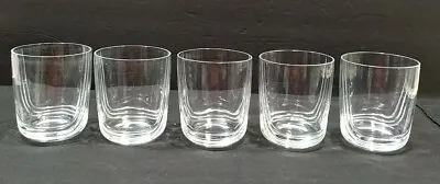 Buy Lot 6 Barware Oval Old Fashioned Crystal Clear Drinking Glasses Ribbed  • 44.16£