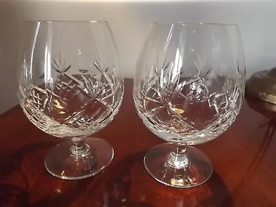 Buy Pair Of Brandy Glasses Elizabeth By Royal Brierley Crystal 5  • 24.95£
