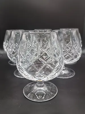 Buy Beautiful Set Of 6 Crystal Brandy Glasses • 49.99£