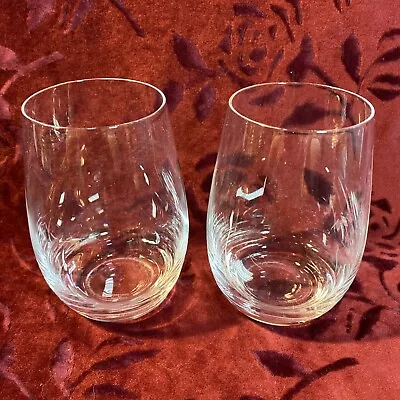 Buy Set Of 2 Marquis Waterford Vintage Stemless 5  Wine Glasses • 19.21£