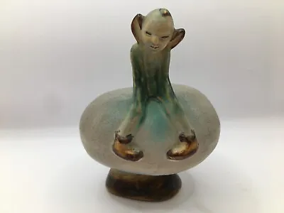 Buy Rare 1930s Stoneware Denby Danesby Ware Pixie / Elf On A Toadstool • 39.95£