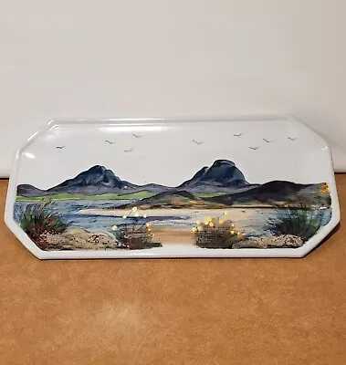 Buy Highland Stoneware Made In Scotland Hand-Painted 17  Platter Tray Wall Decor • 61.50£