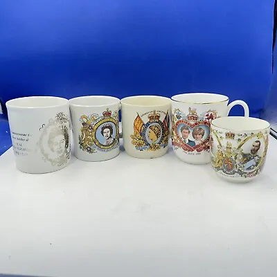 Buy Royal Commemorative Souvenir  Job Lot Of 5 Cups/ Mugs • 26.97£