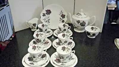 Buy Royal Albert Masquerade Platinum 22 Piece Tea Set( Rare With Tea Pot) • 185£