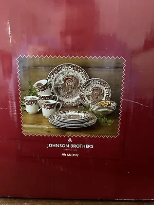 Buy Johnson Brothers His Majesty Turkey Dinnerware 16 Pieces, New In Box • 251.31£