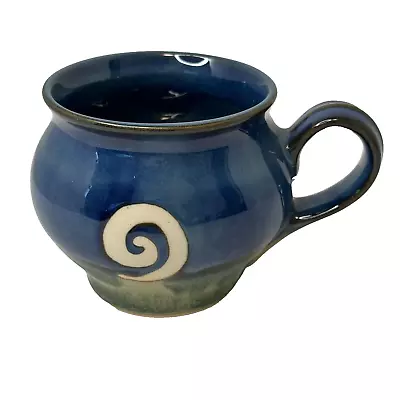 Buy Jack O'Patsy Studio Irish Pottery Mug Cup Swirl Blue/Green Handmade Stoneware • 19.02£