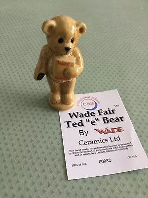 Buy WADE FAIR TED E BEAR TEDDY BEAR LE 100. Certificate No 82 • 25£