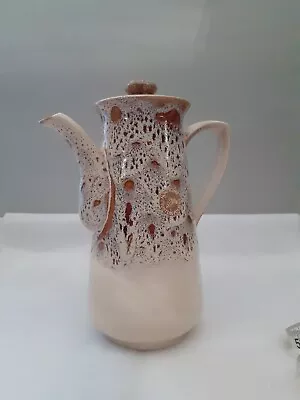 Buy Fosters Pottery Light Honeycomb Glaze Coffee Pot  • 14£