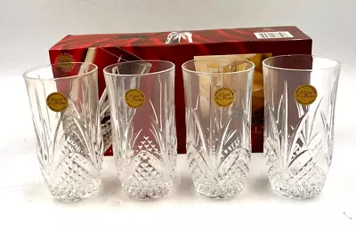 Buy Chantilly Tumbler Glasses 28cl 24% Lead Crystal Set Of 4 T2750 D9 • 14.99£