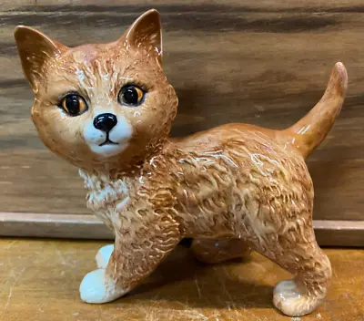 Buy Lovely Very Rare Vintage Beswick Ginger Persian Standing Kitten Figurine SU813 • 30£
