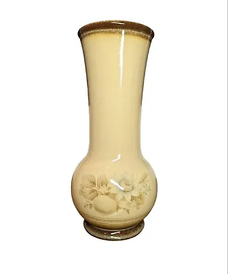 Buy Denby Stoneware Memories Tall Vase Floral Brown Design Vintage 25cm VGC • 9.99£