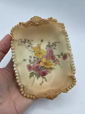 Buy A  Royal Worcester Blush Ivory Dish  C1906 ~ Great Detail. • 10£