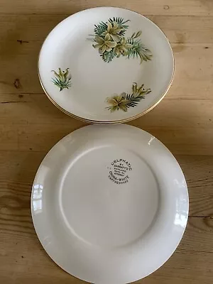 Buy 3 Side/tea Plates. Barratts Delphanic Lily Design. Free Postage • 5£