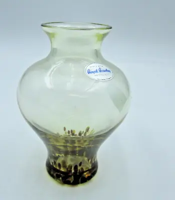 Buy Royal Brierley Studio Vase - Amber Spots • 14.99£