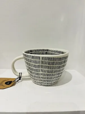 Buy The Old Pottery Co. Hand Crafted Mugs Cups Black Media Notches  Coffee Tea New. • 13.99£