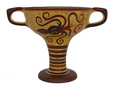 Buy Minoan Art Pottery Ceramic Cup Vessel - Octopus - Ancient Crete • 70.80£