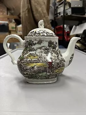 Buy Vintage Myotts The Hunter Teapot Staffordshire Ware Hunting Theme  • 11.99£