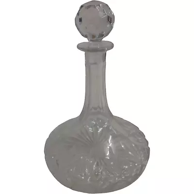Buy Lead Crystal Decanter Cut Glass Ships Decanter • 9.99£