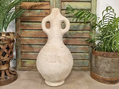 Buy Modern Rustic Hand Made Moroccan Artisan Pottery Vase Urn Sculpture • 245£