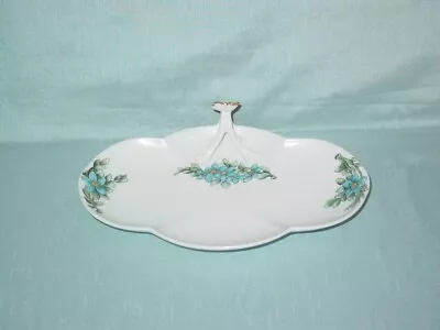 Buy Vintage W.G & Co Limoges Handled Blue Flower Serving Dish • 23.62£