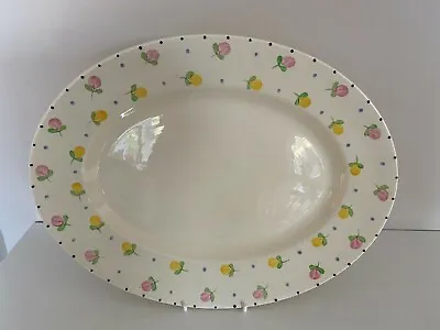 Buy Vintage Ridgways Oval Serving Plate Hand Painted Ditsy Dainty Floral BedfordWare • 19.99£