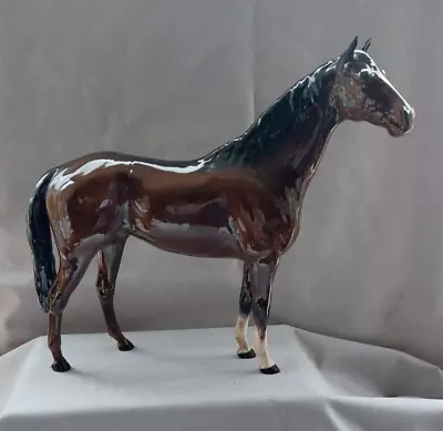 Buy LARGE 30cm High BESWICK HUNTER RACE HORSE FIGURINE In Excellent Condition • 85£