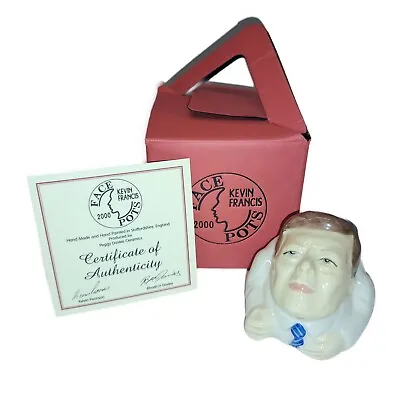 Buy Kevin Francis Ceramic Face Pot President Kennedy FP109 (White Jacket) Prototype • 22.50£