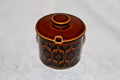 Buy Vintage Hornsea Heirloom Brown Lidded Jam Pot / Sugar Bowl 8.5cm Tall • 10£