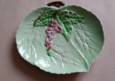Buy Mid Century Carlton Ware Australian Design Foxglove Ceramic Green Leaf Plate  • 9.95£