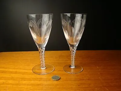 Buy Stuart Air Twist Elgin Wine Glass Glasses • 9.99£