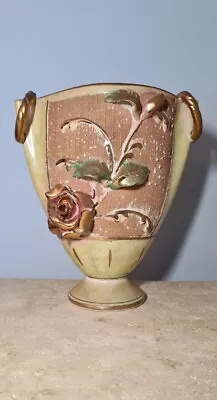 Buy Vintage Italian Floral Pottery Vase / Planter Possibly Bitossi • 14£