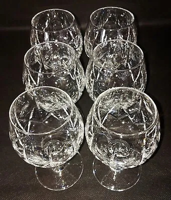 Buy Royal Brierley Crystal Glasses X 6 Winchester Whisky Brandy Snifters Vintage  • 49.99£