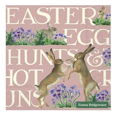 Buy Emma Bridgewater Easter Hares Rose IHR Paper Table Napkins 33 Cm Square 3 Ply • 5.34£