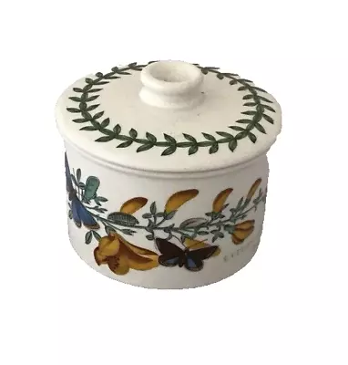 Buy Portmeirion Botanic Garden  Ceramic Preserve Cotton Flower Lidded Jar - FREE P&P • 14.95£