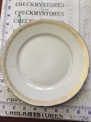 Buy Vintage New Jersey Pottery Co. China Plate Letter Pattern W/Gold Trim 8 1/4  • 9.45£