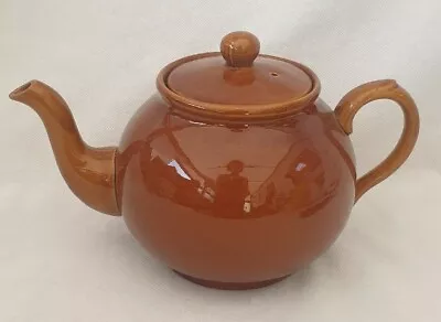 Buy Vintage ~ Stratford Arthur Wood - Tea Pot In A Brown Treacle Glaze • 10£