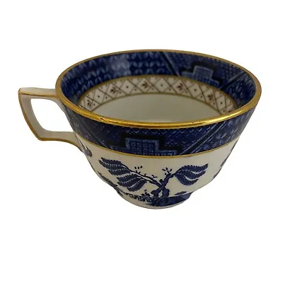 Buy Vintage Booths Real Old Willow Cup Blue Trellis White Gold Trim A8025 4 Inch • 8.92£