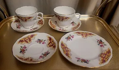 Buy Duchess-Vintage-Bone China - 2 X Tea Cups 3 X Saucers  1 X Side Plate (6-Piece) • 10.50£