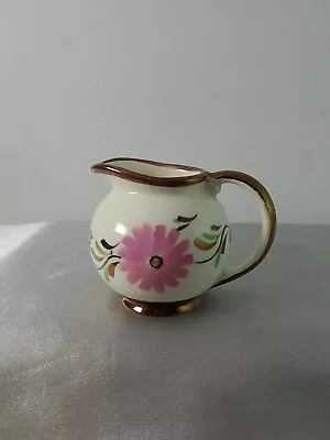 Buy Grays Pottery Miniature Hand-Painted Luster Floral Creamer Pitcher With Handle • 11.95£