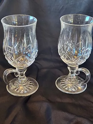 Buy Waterford Lismore Crystal Irish Coffee Glasses Mug Goblet Marked Seahorse • 94.13£