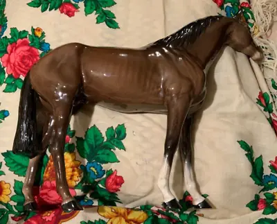 Buy Stunning Large Beswick #1564 Brown Racehorse 29.3cm (11 1/2”) • 120£